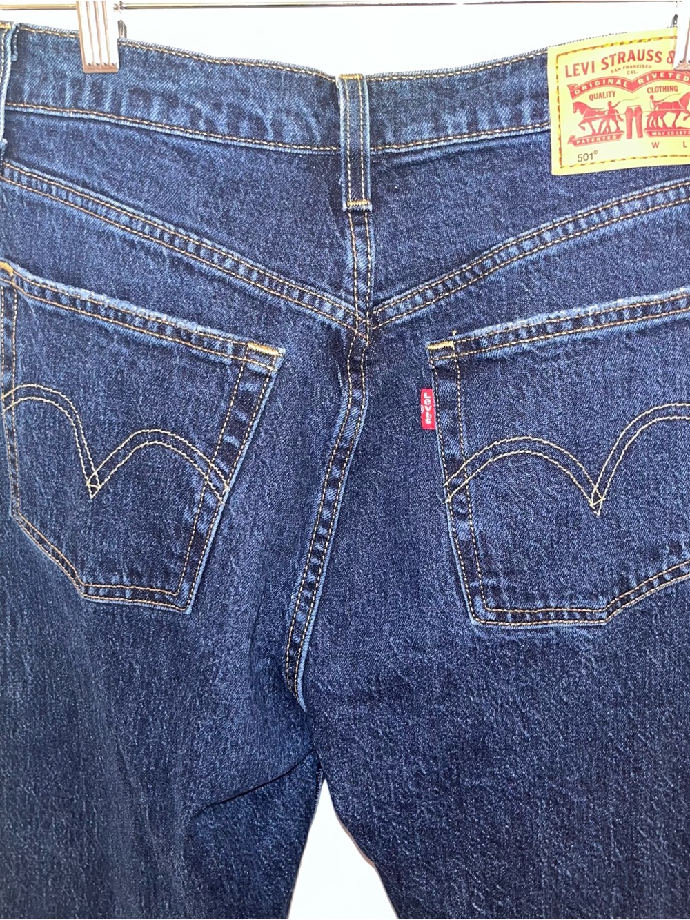Levi's Women’s Dark Blue Relaxed Fit 501 Jeans